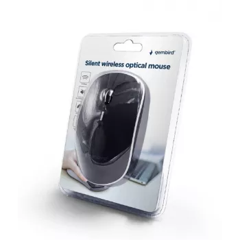 MYSZ USB OPTYCZNA BEZPRZEWODOWA CZARNA/CICHA MUSW-4BS-01 GEMBIRD