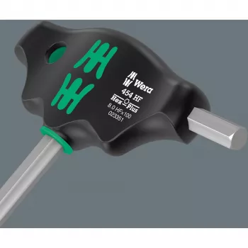 Zestaw uchwytów T Wera Series 400 454/7 HF, 7-częściowy zestaw kluczy imbusowych i wkrętakowych z uchwytem T