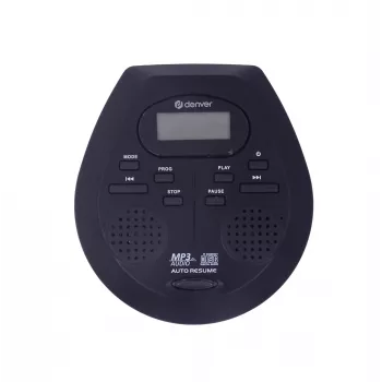 Przenośny odtwarzacz CD Denver DMP-395B Czarny Odtwarzanie MP3 Wyświetlacz LCD