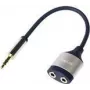 LogiLink rozgałęźnik audio stereofoniczny wtyk mini jack żeński na stereofoniczny wtyk mini jack męski 18 cm