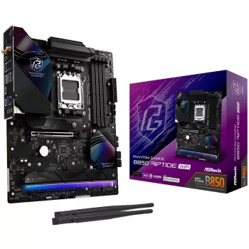 Płyta główna ASRock Phantom Gaming B850 Riptide WiFi — AMD B850, Socket AM5, ATX, DDR5, 4x M.2, Wi‑Fi 7, 2.5Gb LAN