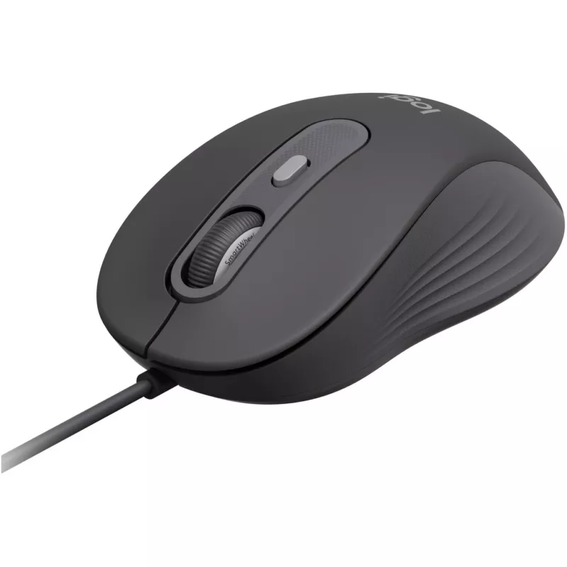 Logitech Signature Wiczerwony M520 for Business Optyczna przewodowa mysz USB-C Plug-and-Play Windows/Mac/Chrome/PC/laptopy - Graphite