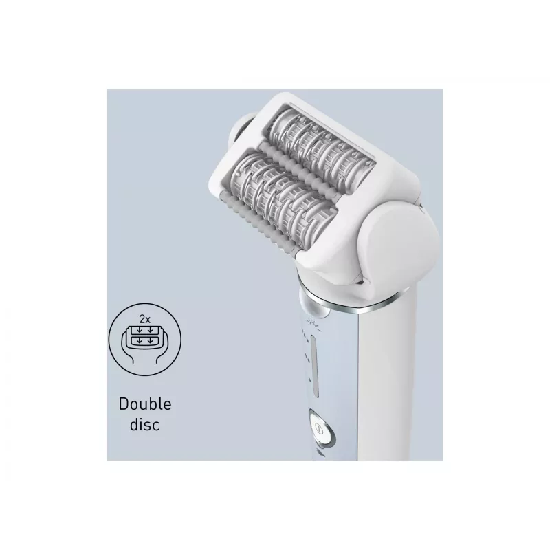 Panasonic ES-EY90A503 epilator, do stosowania na mokro i sucho, niebiesko-biały