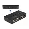 DeLOCK 11494 przełącznik danych komputerowych Czarny USB Typ-A Typ-B 0,48 Gbit/s