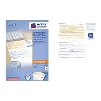 Usuwalne samoprzylepne mikroperforowane etykiety A4 AVERY 2817-200, format arkusza, do druku