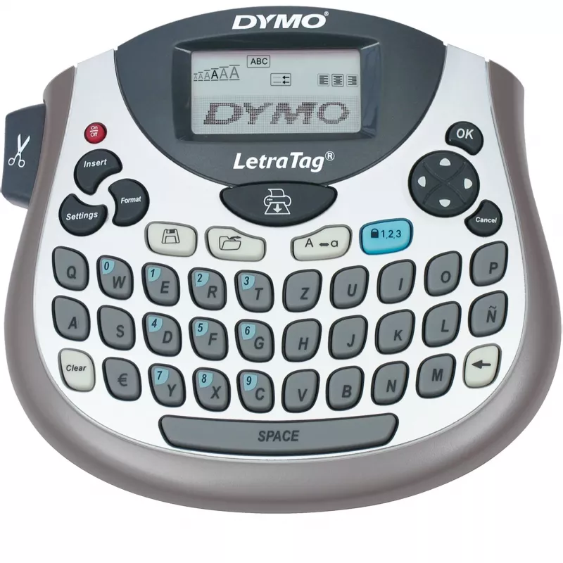 Dymo LetraTag LT-100T z klawiaturą QWERTZ, ręczna termiczna drukarka etykiet