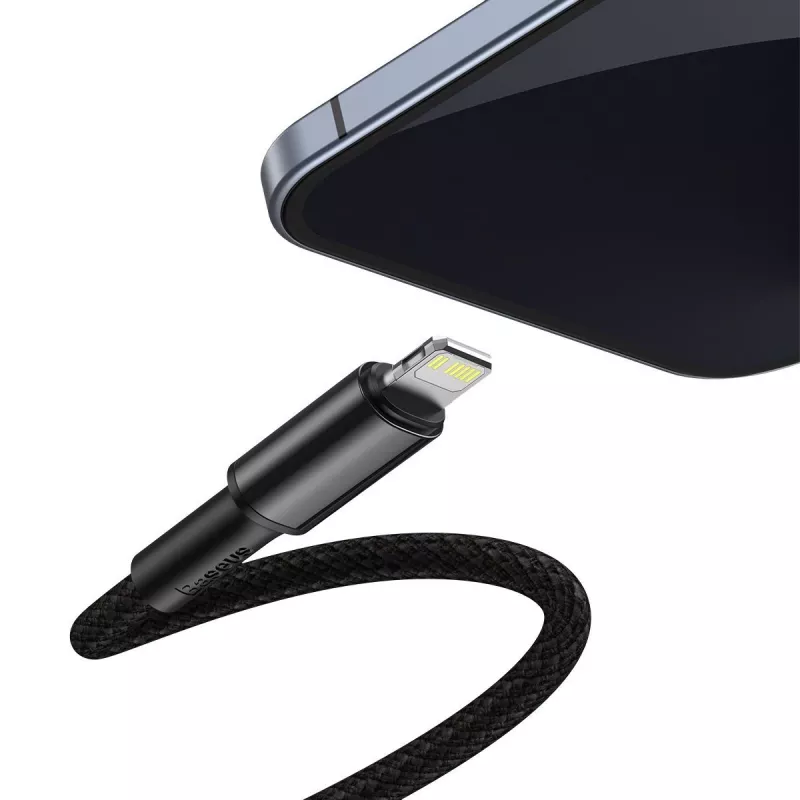 Baseus High Density Braided kabel Type-C to Lightning, PD, 20W, 1m (czarny)