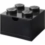LEGO szuflada biurkowa 4, pudełko do przechowywania czarne, wypustki