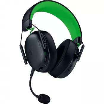 Headset Razer CzarnyShark V3 X HyperSpeed — Przewodowy i Bezprzewodowy (USB-A, Bluetooth), Wokółuszny, 20–28 kHz, 270 g, Czarny/Zielony