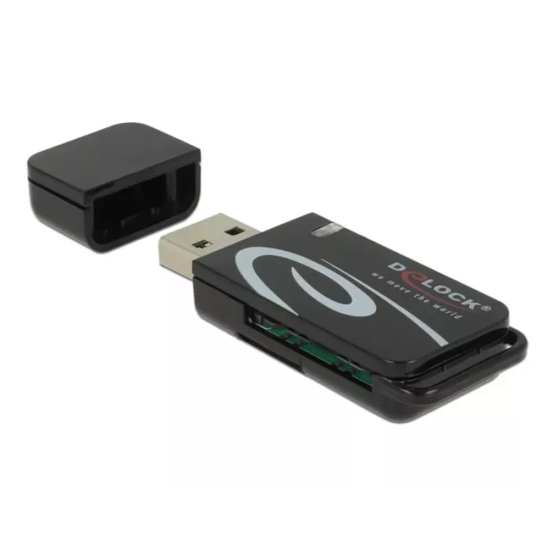 Czytnik kart DeLOCK Mini USB 2.0 z gniazdem SD i Micro SD