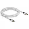 Kabel HDMI DeLOCK Ultra High Speed 48 Gb/s 8K 60 Hz srebrny 3 m