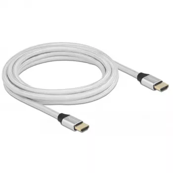 Kabel HDMI DeLOCK Ultra High Speed 48 Gb/s 8K 60 Hz srebrny 3 m