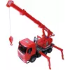 Mechaniczna zabawkowa ciężarówka z dźwigiem Lena 02175EC, 70 cm, pojedynczy brązowy wózek