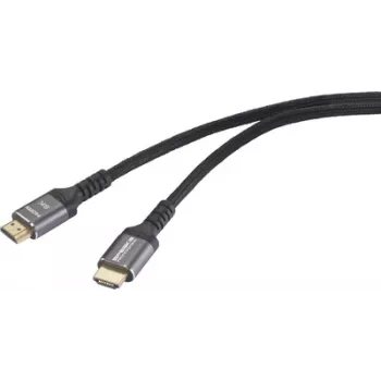 SpeaKa Professional kabel połączeniowy HDMI, wtyk HDMI-A, wtyk, 1,00 m, czarny SP-13125624 8K UHD (SP-13125624)