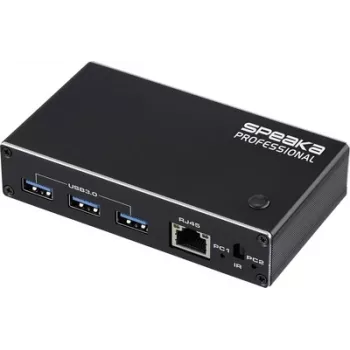 SpeaKa Professional HDMI 2.1 cienki KVM 2X1 USB3.0+IR, Czarny HDMI-Switch HDMI 3840 x 2160 Pixel (SP-13724440)
