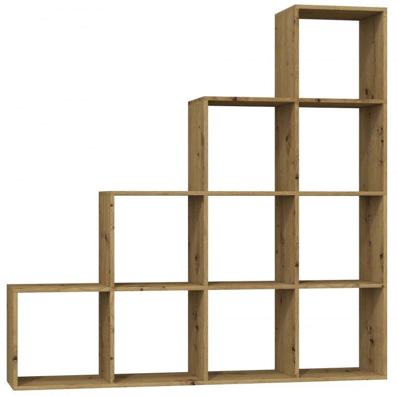 Topeshop STEP ARTISAN 4X4 regał do salonu