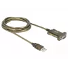Kabel szeregowy DeLOCK 64073 USB Type-A DB-9 przezroczysty 2 m