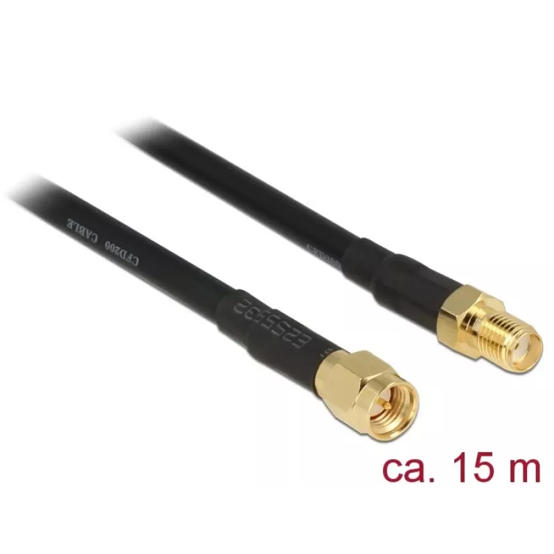 DeLOCK 15m kabel koncentryczny CFD200 SMA