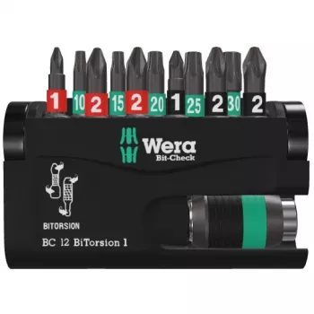 Zestaw bitów śrubokrętowych Wera Bit-Check 12 BiTorsion 1 SB