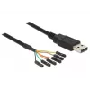 Kabel USB DeLOCK 1.8m USB2.0-A/TTL 6-pin czarny