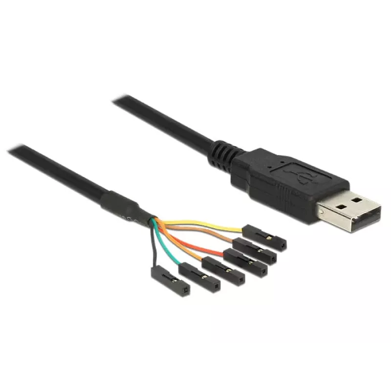 Kabel USB DeLOCK 1.8m USB2.0-A/TTL 6-pin czarny