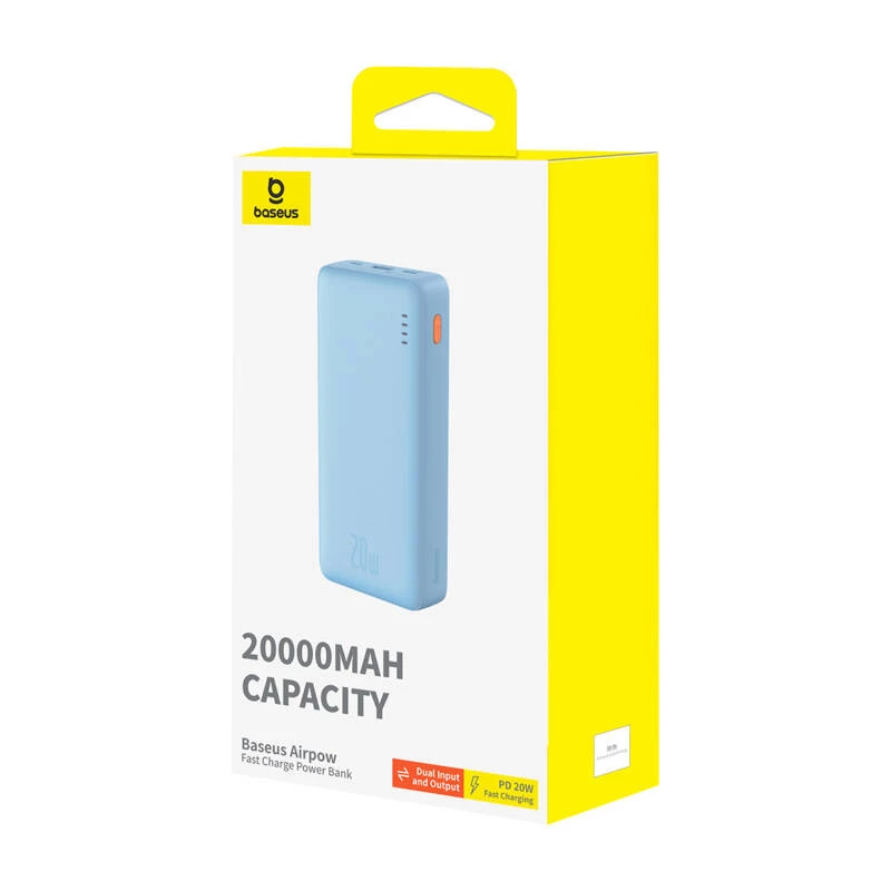 Baseus Airpow litowo-polimerowy (LiPo) 20000 mAh niebieski