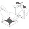 Uchwyt głośnikowy RaceRoom 75105090 do Logitech Z323, czarny