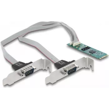 Karta DeLOCK M.2 na 2 x szeregowy RS-232 DB9 PCIe 2.1
