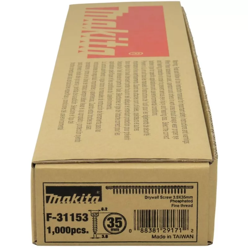 MAKITA TAŚMA Z WKRĘTAMI 3,9x35mm /1000szt. MID. METAL G/G PLATES