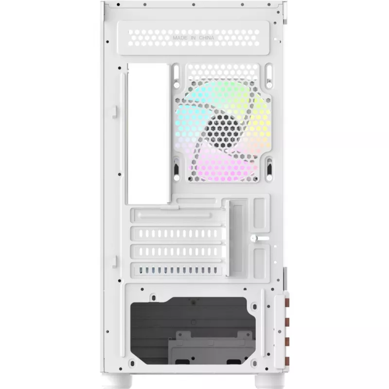 Obudowa PC Micro Tower THERMALTAKE View 170 WS ARGB Snow — Micro ATX, biała, 2x120 mm boczny, 1x120 mm tylny, zasilacz na dole, obsługuje dyski 2,5 cala/3,5 cala
