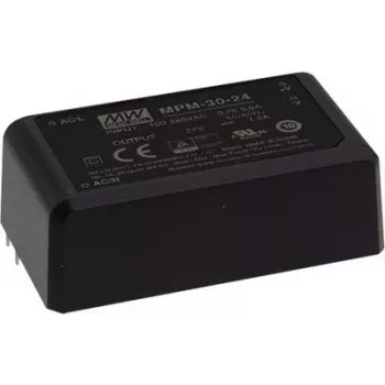 zasilacz MEAN WELL MPM-30-12ST, 30 W, wyjście 12 V, wejście 80–264 V