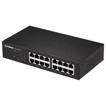 Edimax GS-1016 V2 przełącznik sieciowy Zarządzalny Gigabit Ethernet (10/100/1000) Czarny