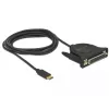 Kabel równoległy DeLOCK 62980 Czarny 1.8 m