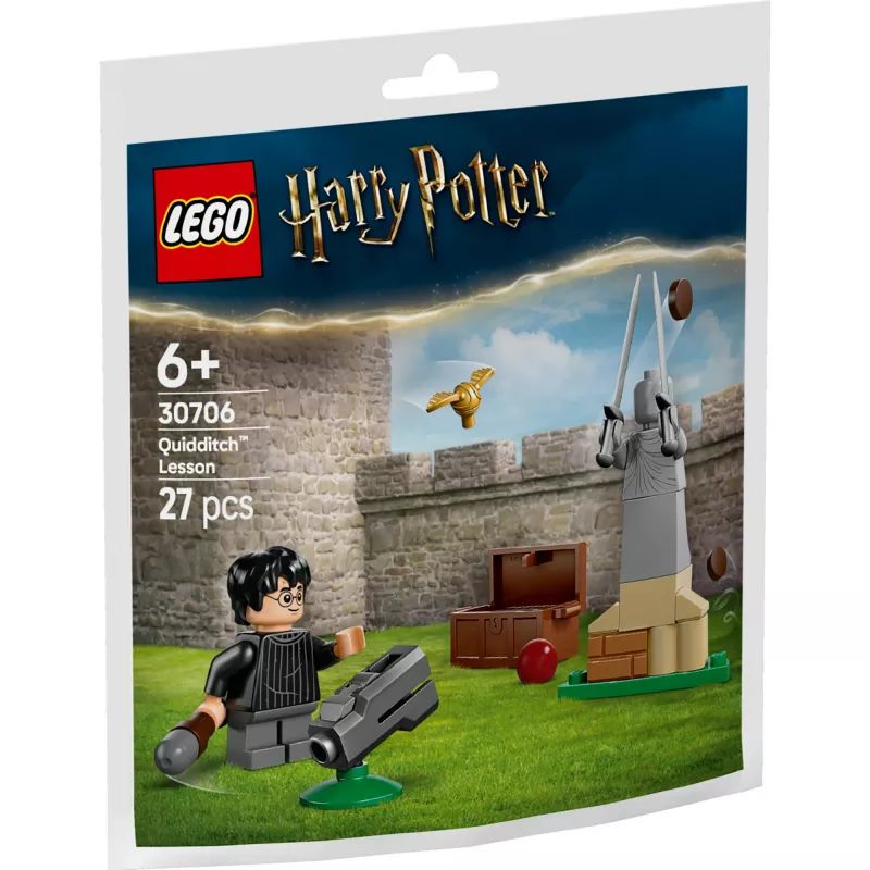 LEGO Harry Potter zestaw 30706 Lekcja Quidditcha z minifigurkami Harry'ego i Draco