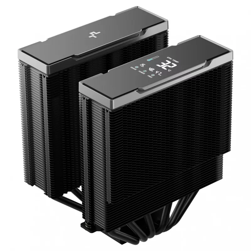 Chłodzenie powietrzne DeepCool AK620 G2 Digital NYX, wentylator 120 mm, maks. ciśnienie powietrza 2,78 mmH2O, 144×127×159 mm, czarny