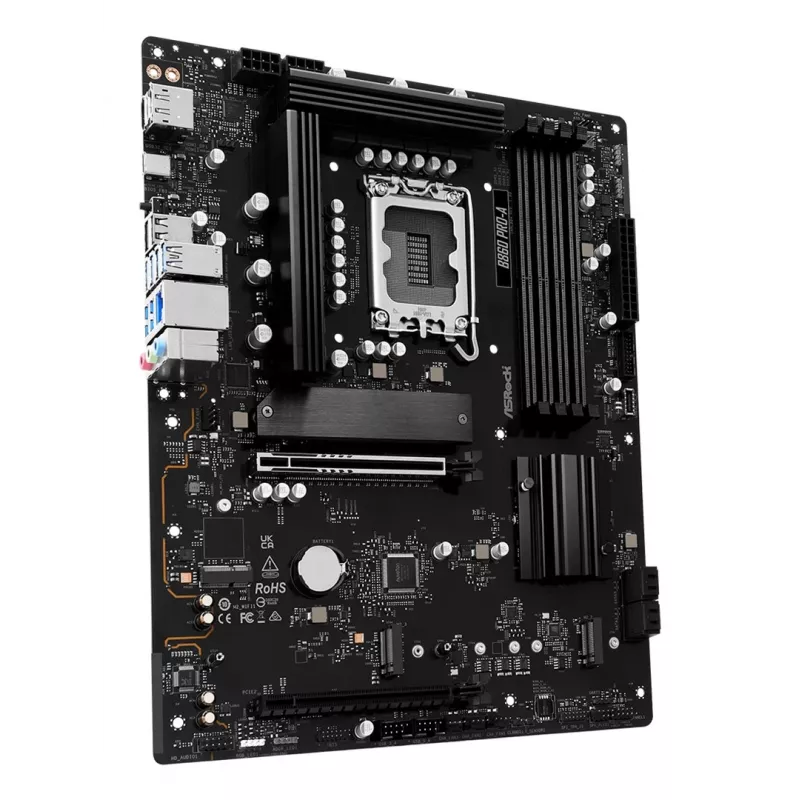 Płyta główna ASRock B860 Pro-A — Intel B860 ATX, LGA 1851, DDR5, 4x DIMM, 256GB, 2.5Gb LAN, 1x M.2, 4x SATA III