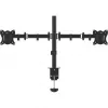 Dual monitor desk mount MONTIS Dual Monitor Mount Everest MT015, 13–27 inch, 2 arms, max 16 kg, VESA 75x75–100x100, Czarny