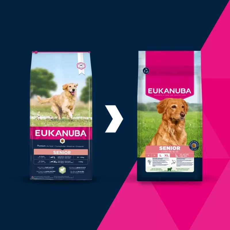 Eukanuba Senior L XL Rich in lamb & rice sucha karma dla psów 12 kg