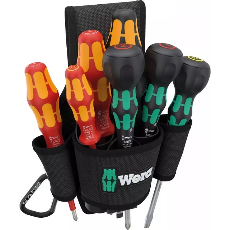 Zestaw wkrętaków prostych Wera 9621 8 sztuk 240 mm x 70 mm