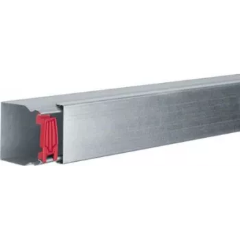Hager LFS600600VERZ Kanał kablowy Kanał instalacyjny (dł. x szer. x wys.) 2000 x 60 x 60 mm 1 szt. ocynkowany (LFS600600VERZ)