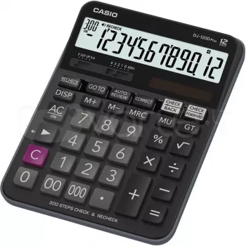 Casio DJ-120D Plus - Kalkulator biurkowy - 12 cyfr - panel słoneczny, bateria (DJ-120DPLUS)