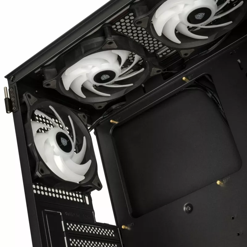 Kolink Observatory HF Glass ARGB Midi-Tower - czarny