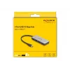 DeLOCK 64261 USB 3.2 Gen 1 Type-C Hub 10000 Mbit/s Czarny Szary