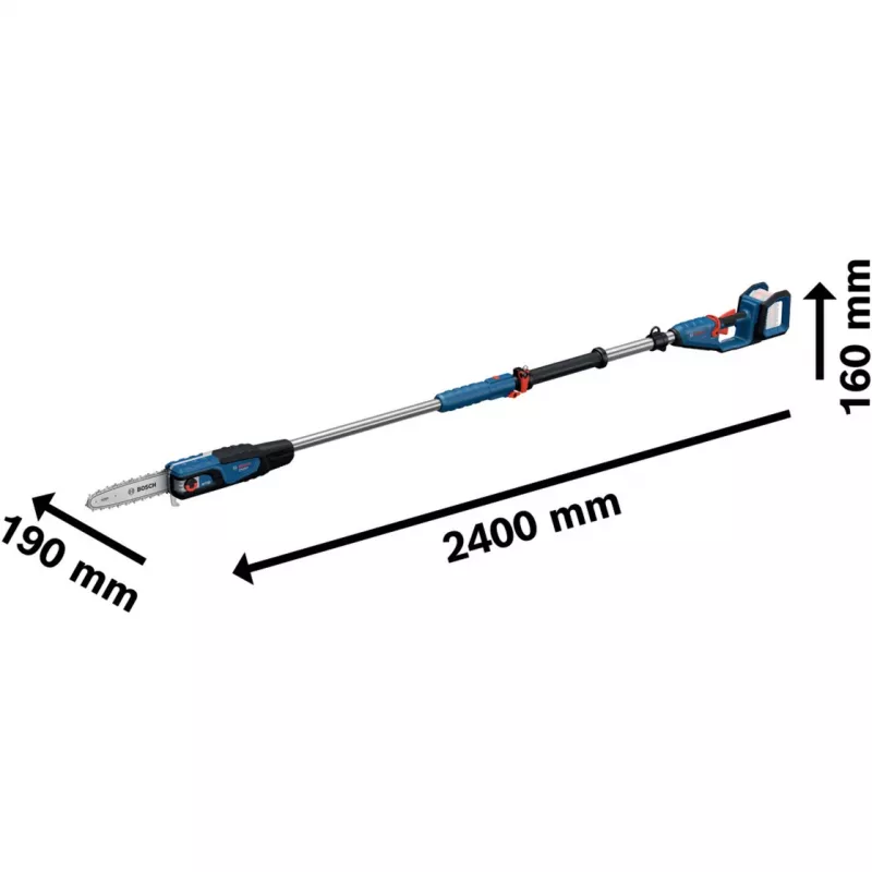 Piła na wysięgniku Bosch GKE 18V-25 TP — długość cięcia 25 cm, akumulatorowa 18V (06008D6000)