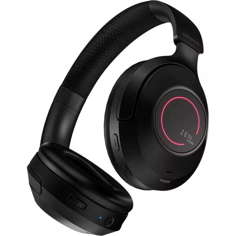 Creative 51EF1040AA000 Zen Hybrid Pro nauszny zestaw słuchawkowy Bluetooth Czarny