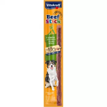 Przysmak dla psa Vitakraft Beef Stick Vegetables 12 g — pojedynczy gryzak, smak wołowy, saszetka 12 g