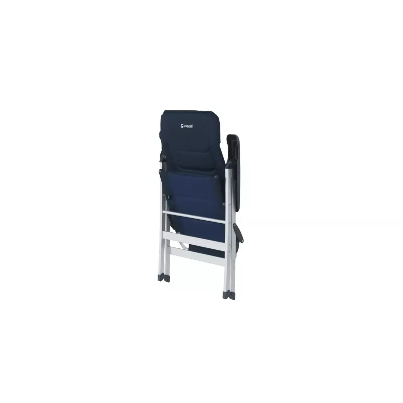 Krzesło kempingowe Outwell Clarenville — 4‑nożne, maks. obciążenie 150 kg, niebieski, 5,5 kg, 640×750 mm