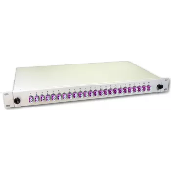 Lightwin LWL Splice Box, 48 włókien, 24x DLC Multimode, 50/125µm OM4 Pigtail Splice Boxes (SPBOX 48G50 OM4 DLC)