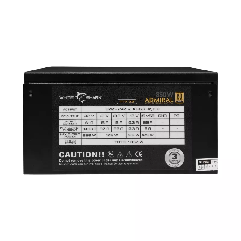 Zasilacz White Shark GPSU-850W Admiral 850W