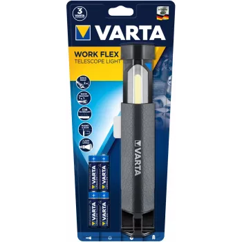 Lampa robocza LED Varta Work Flex czarna 250 lm IPX4